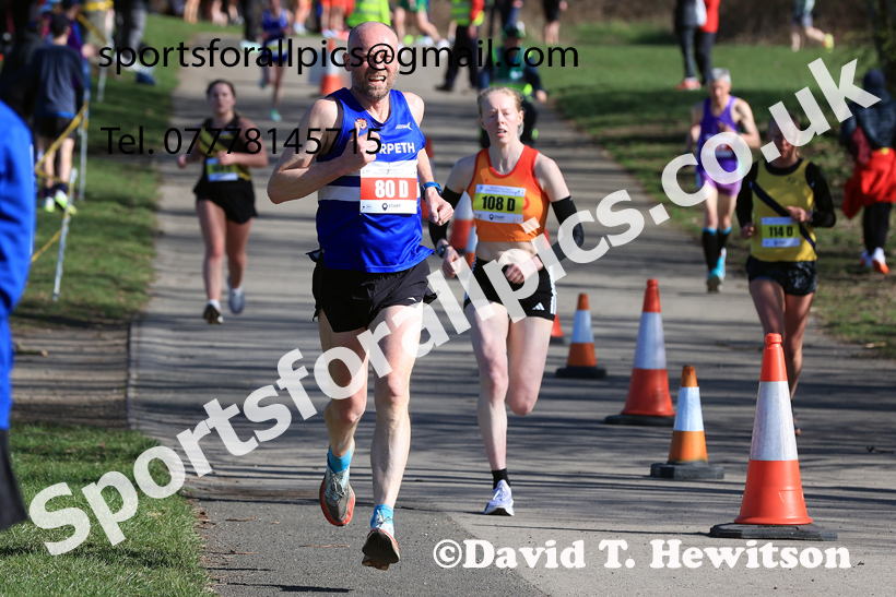 Masters Men Over-50s, 2026 NECAA Royal Signals Road Relays, Hetton Lyons Country Park, Hetton le Hole. Photo: David T. Hewitson/Sports for All Pics
